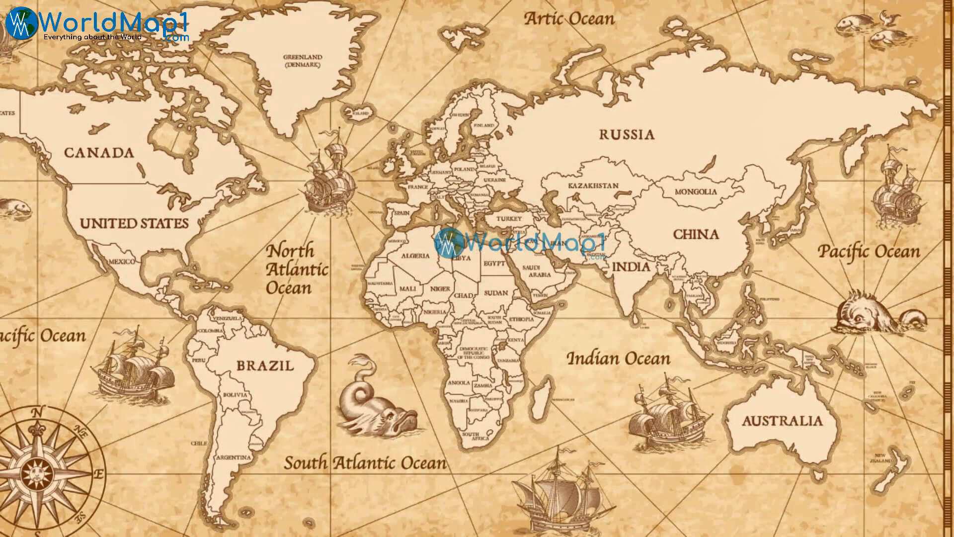 Dünya Ülkeleri Tarih Haritası